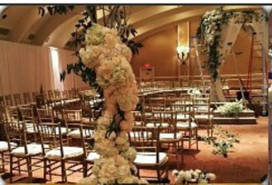 Guests seating. Inside the Ritz-Carlton, New Orleans hotel where the wedding ceremony took place. 