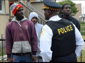 Tyshawn Lee's father, Pierre Stokes talks to police. 