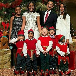 Celebrity Christmas Round Up Obamas
