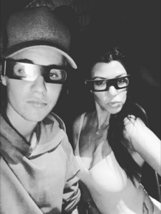 Justin Bieber and Kourtney Kardashian.