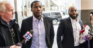 Meek Mill headed into court last week before being sentenced today. 