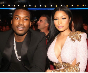 Meek Mill, 28, and his girlfriend Nicki Minaj, 33.