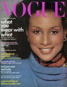 Beverly Johnson lands the cover of the August 1974 issue of American Vogue, 8 years after Donyale Luna became Vogue's first ever covergirl.