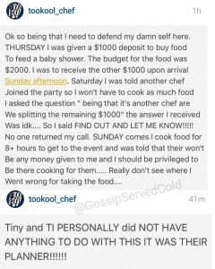 Chef Kool responds