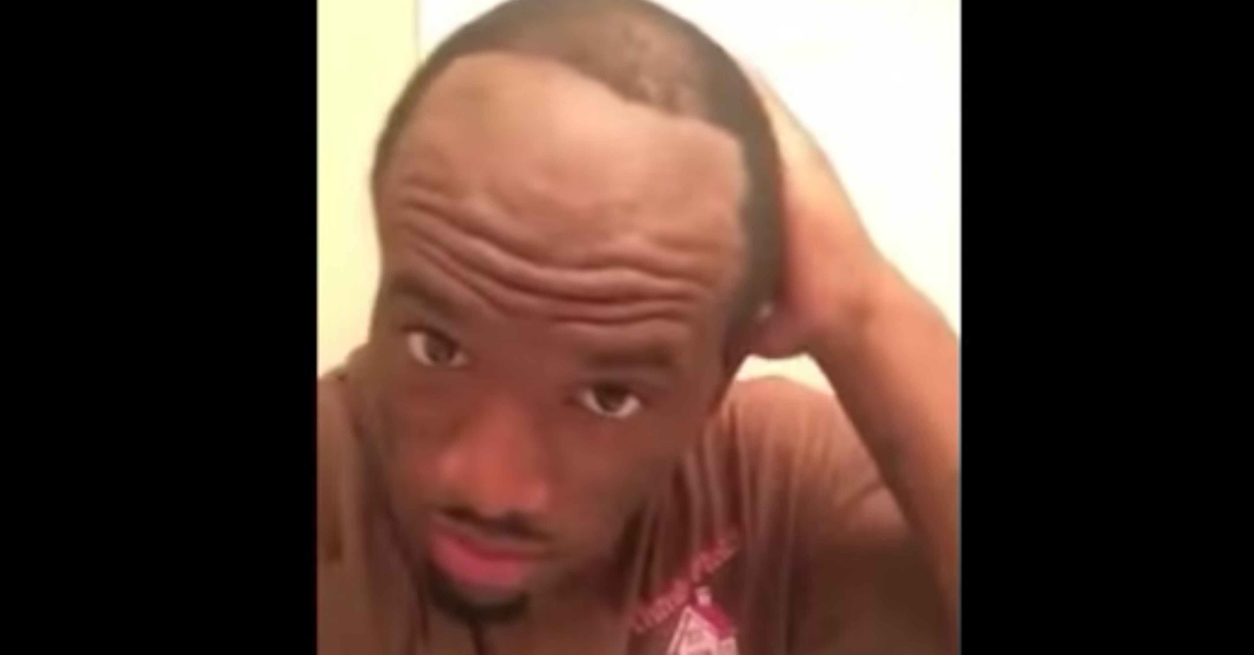 lineup-tutorial-gone-wrong-barber-tries-to-cut-his-own-hair-fails