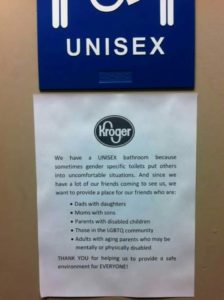 Kroger Transgender restroom