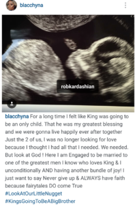 Blac Chyna shows ultrasound pic baby boy