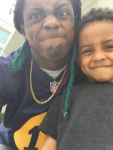 Lauren London son Cameron Carter with Lil Wayne