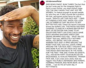 Chris Brown IG rant Kevin McCall