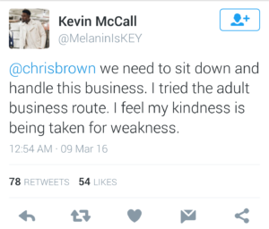 Kevin McCall March tweet