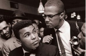 Muhammad Ali and Malcolm X after Ali converted to Islam in 1964.