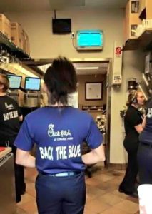 Chik Fil A back the blue