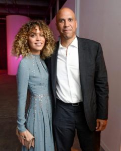 28 year old artist, public speaker and Instagram poet Cleo Wade and 47 year old New Jersey Senator Cory Booker.